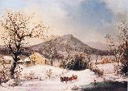 George Henry Durrie Winter in the Country Germany oil painting artist